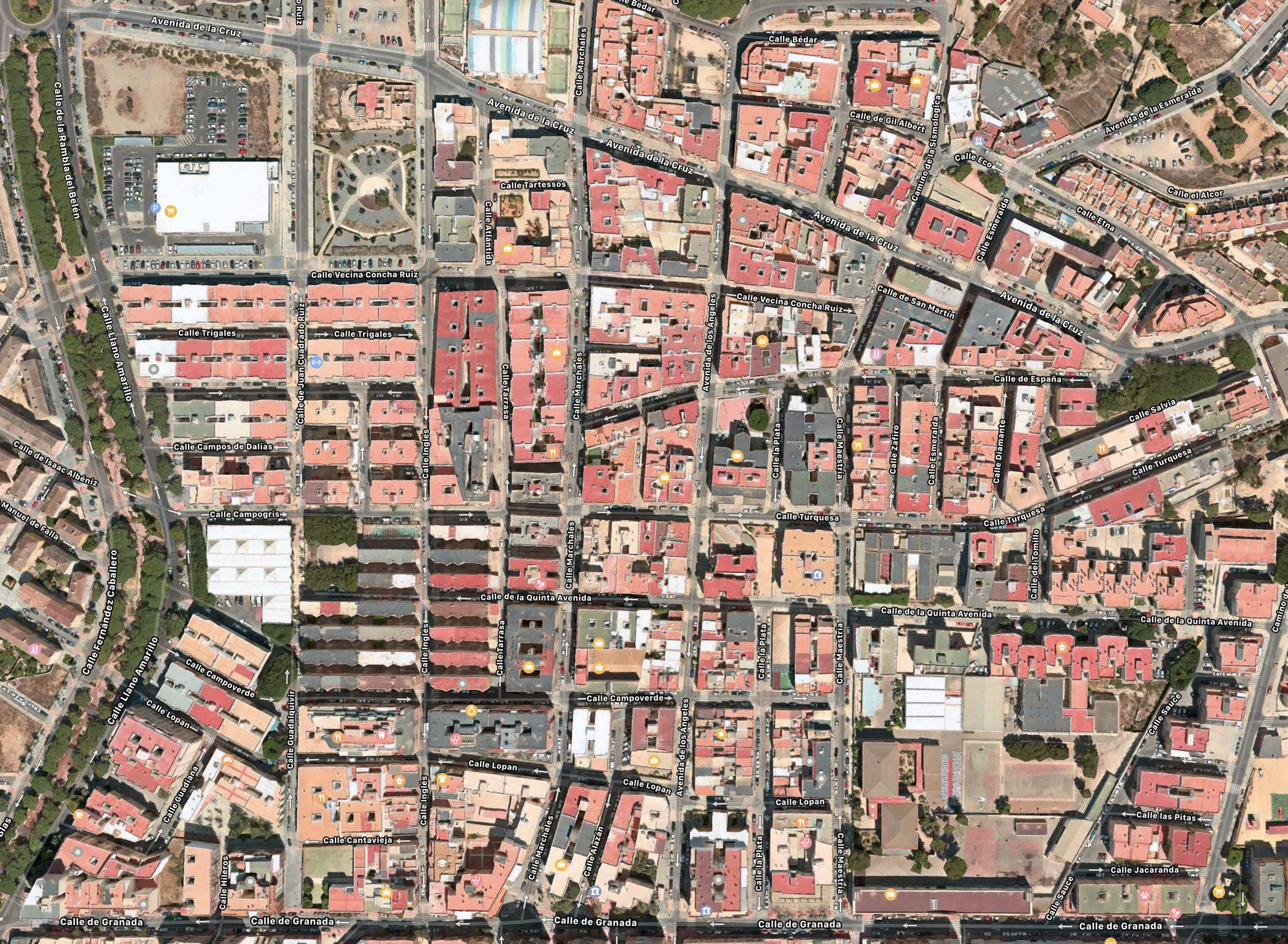 Plano del barrio Los Angeles